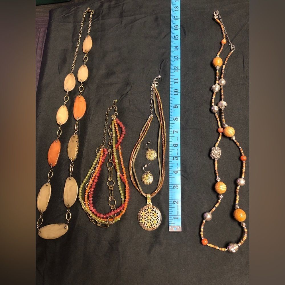 Brown tone necklaces  